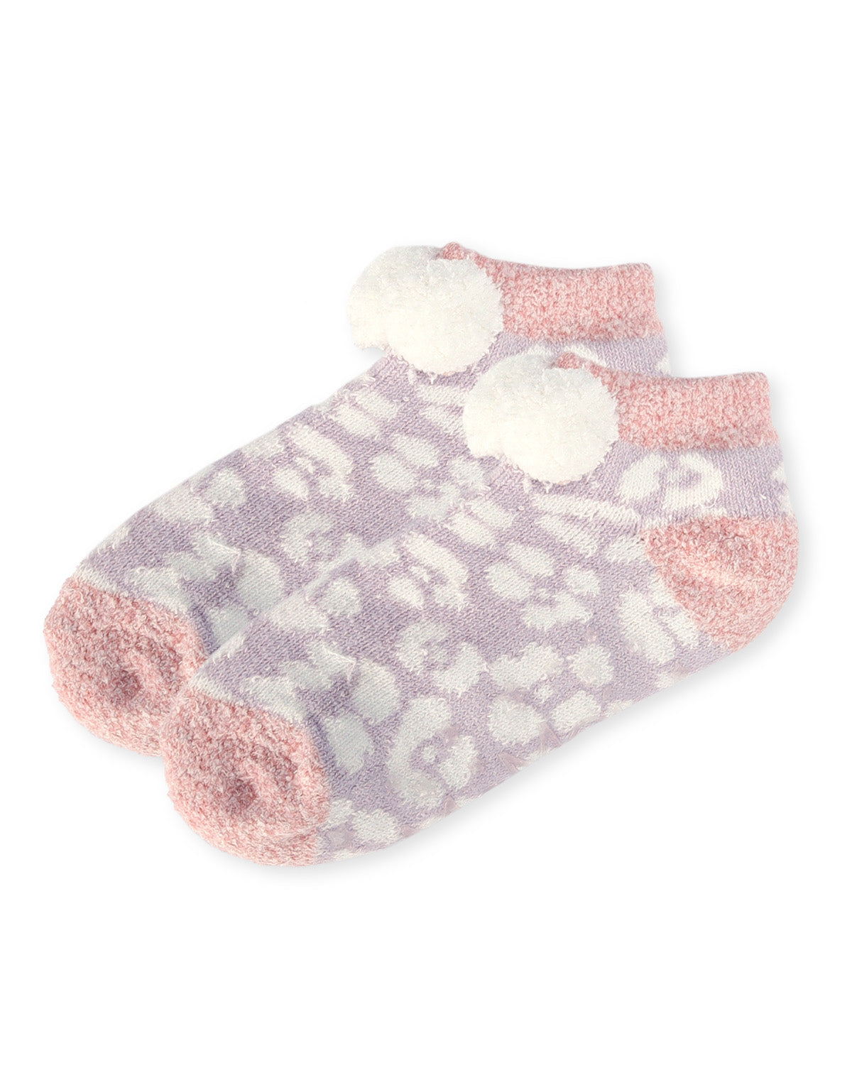 Women's Leopard Buttersoft Plush Lined Low Cut Socks - Charming Charlie
