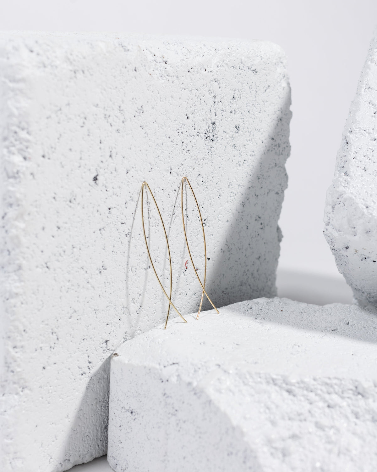 Goldtone Large Wire Earrings - Charming Charlie