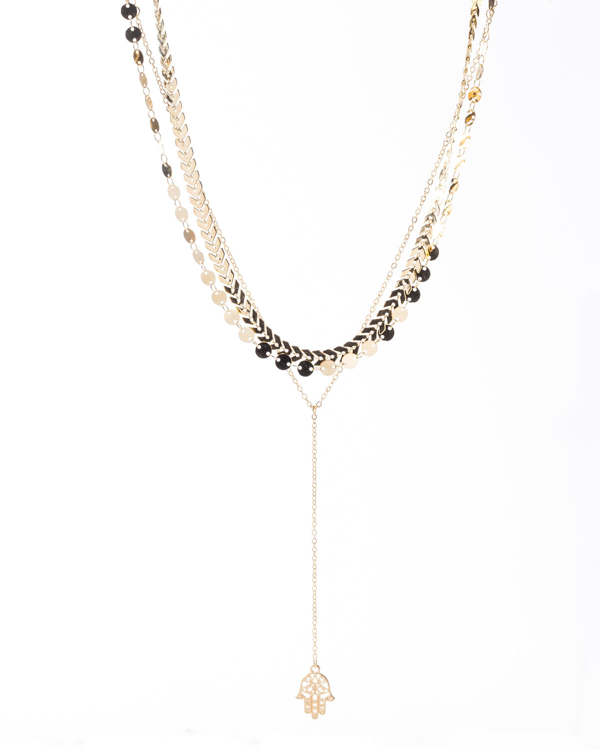 Goldtone Multi Strand Necklace - Charming Charlie