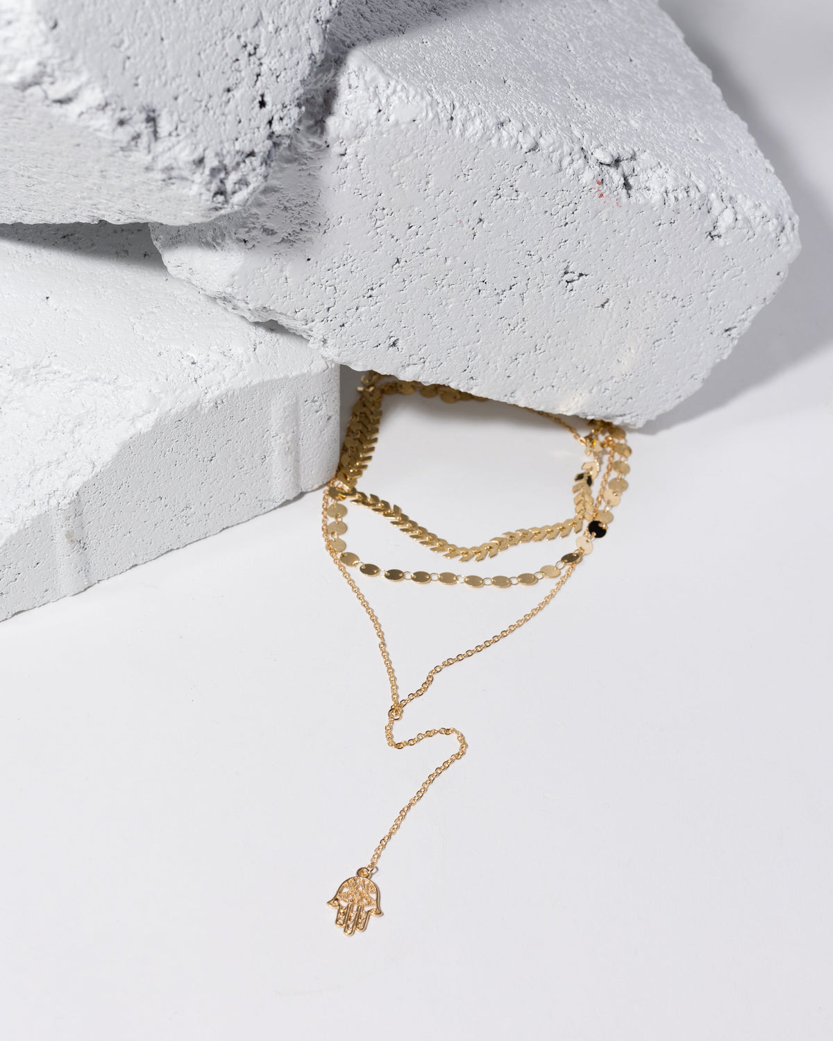 Goldtone Multi Strand Necklace - Charming Charlie