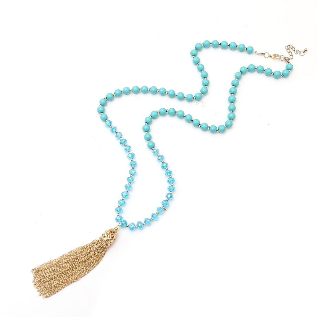Long Tassel Fringe Necklace - Charming Charlie