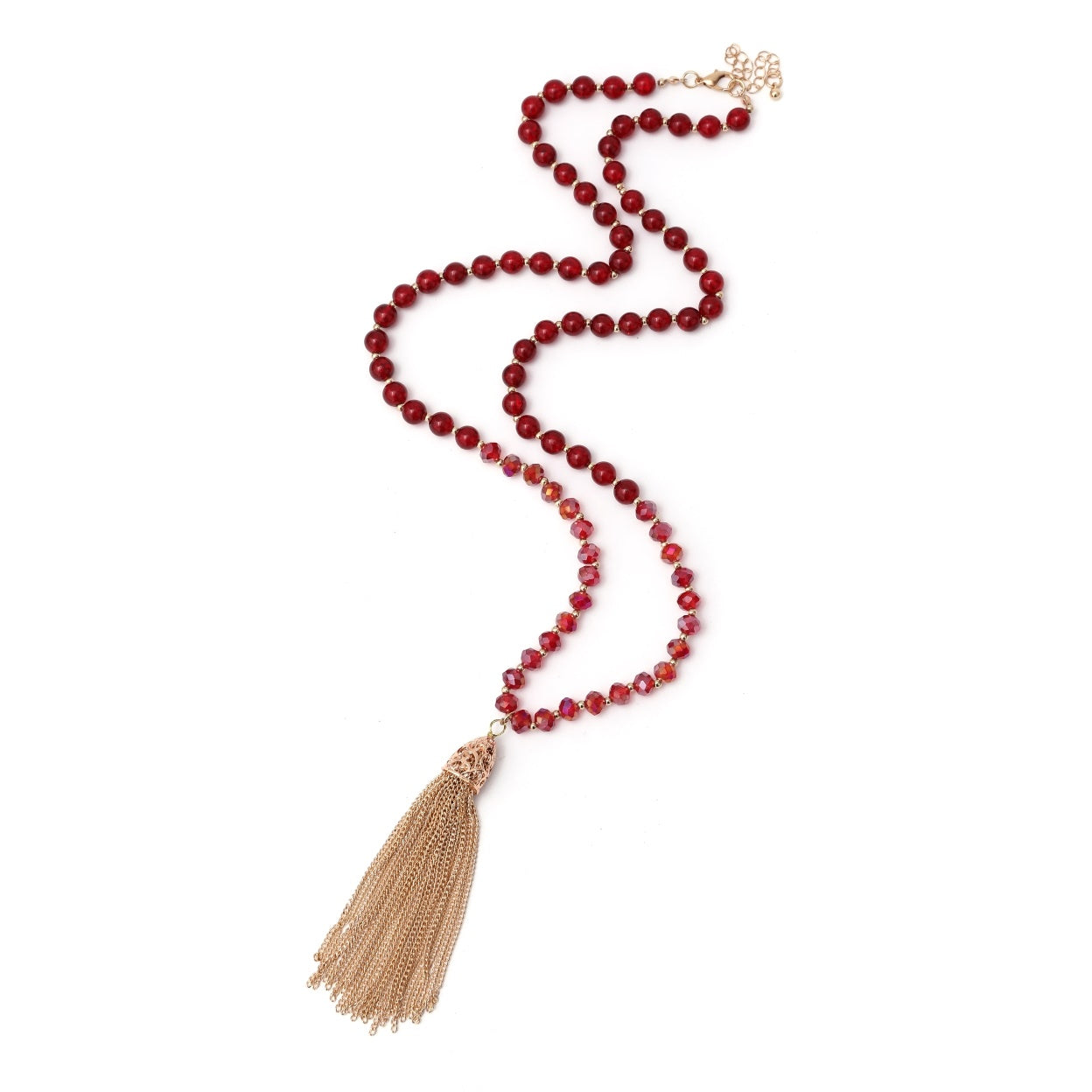 Long Tassel Fringe Necklace - Charming Charlie