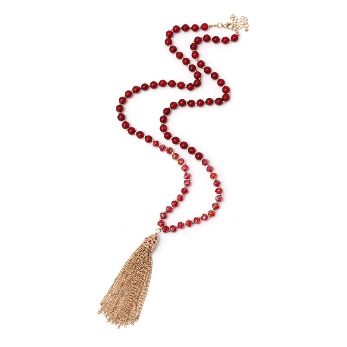 Long Tassel Fringe Necklace - Charming Charlie