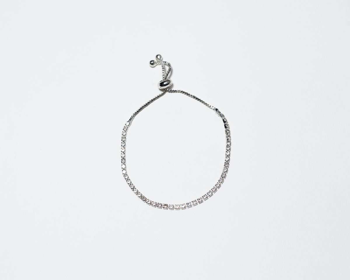 Silvertone Slider Bracelet - Charming Charlie