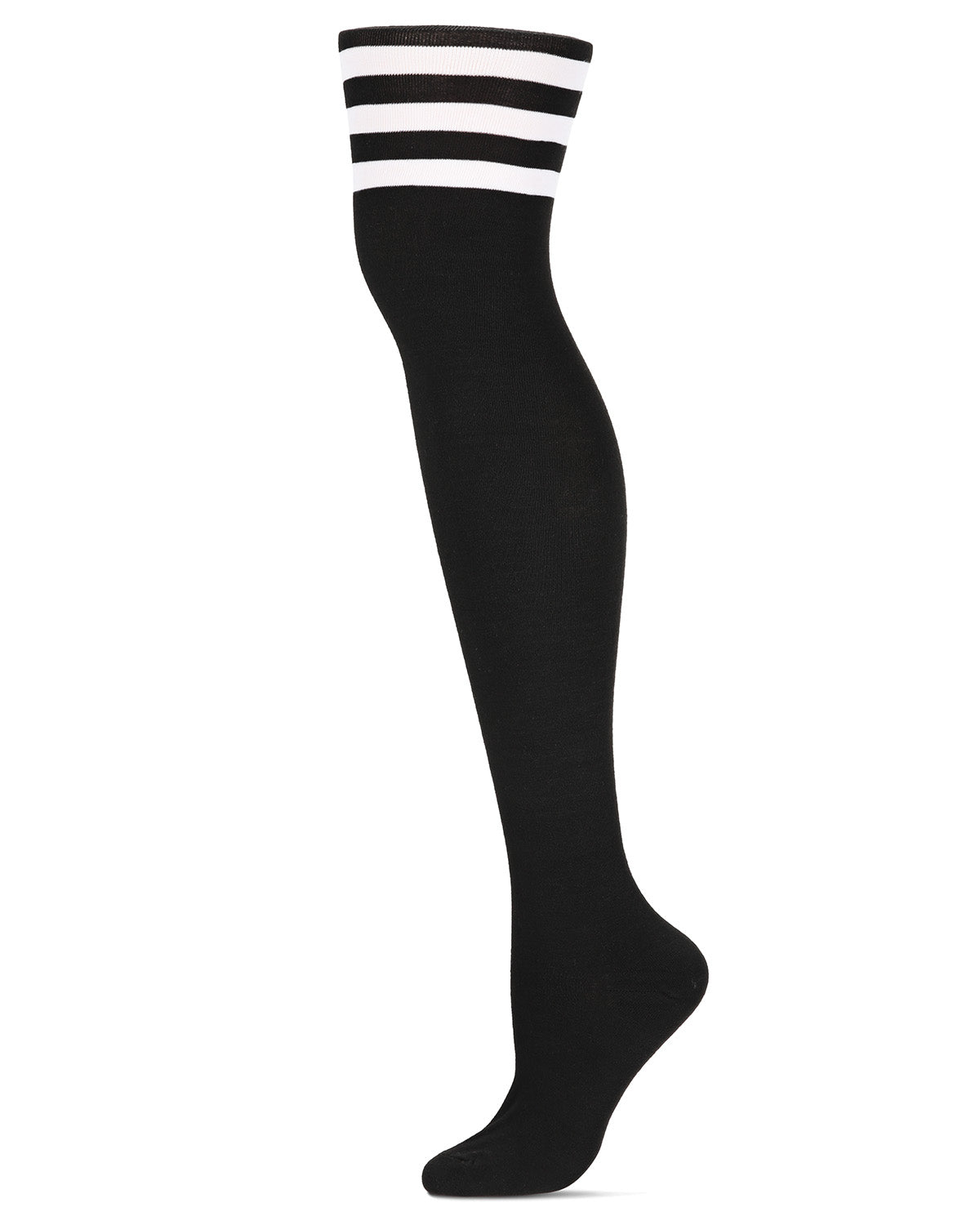 Women's Athletic Stripe Thigh High Sock - Charming Charlie