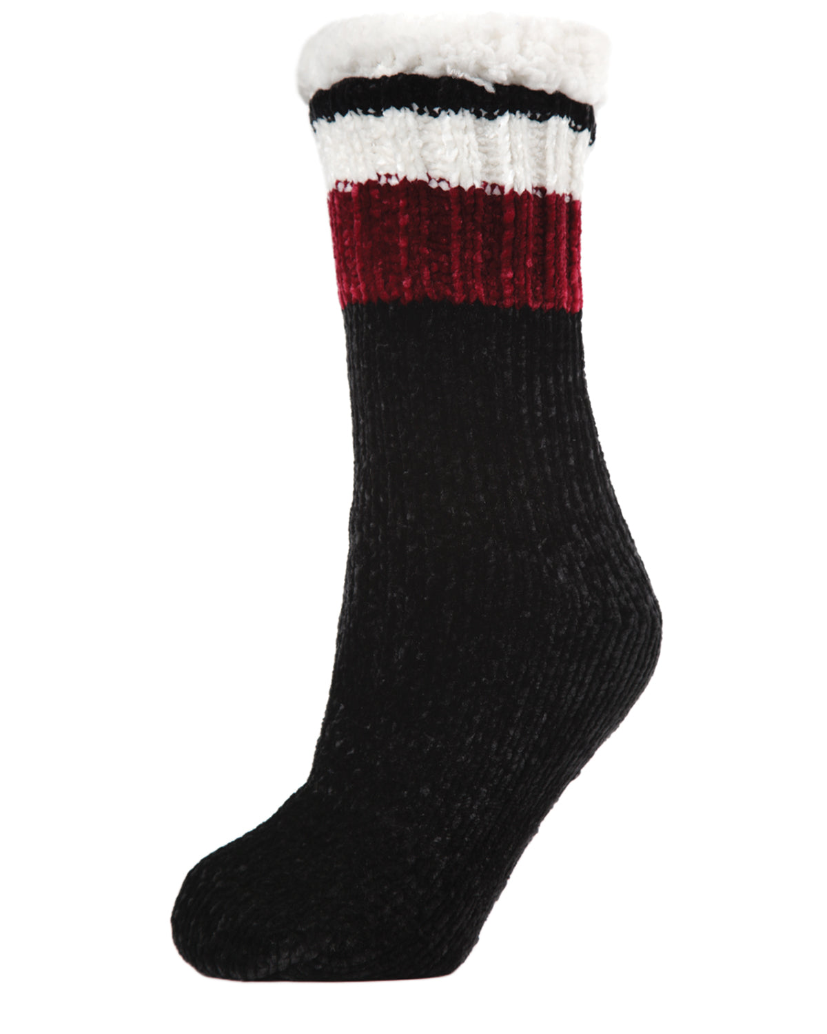 Women's Varsity Chenille Plush-Lined Slipper Socks - Charming Charlie