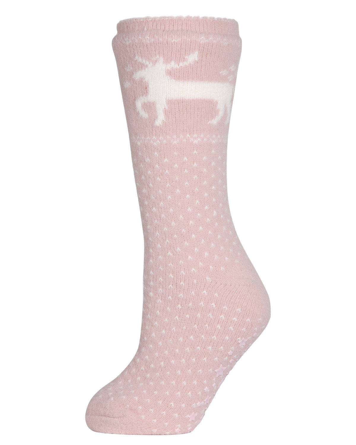 Women's Pretty Prancer Polka Dot Plush Lined Slipper Socks - Charming Charlie