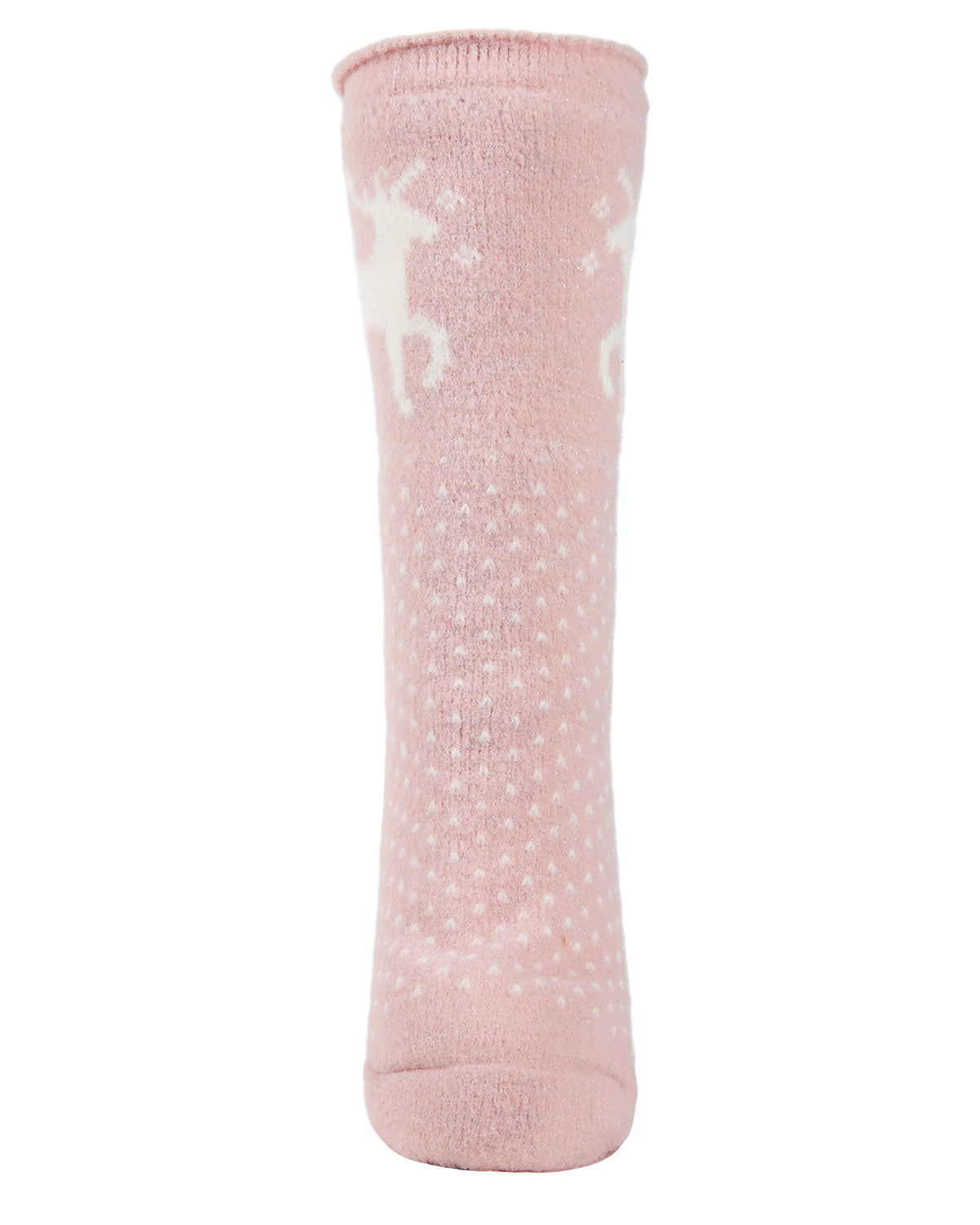 Women's Pretty Prancer Polka Dot Plush Lined Slipper Socks - Charming Charlie