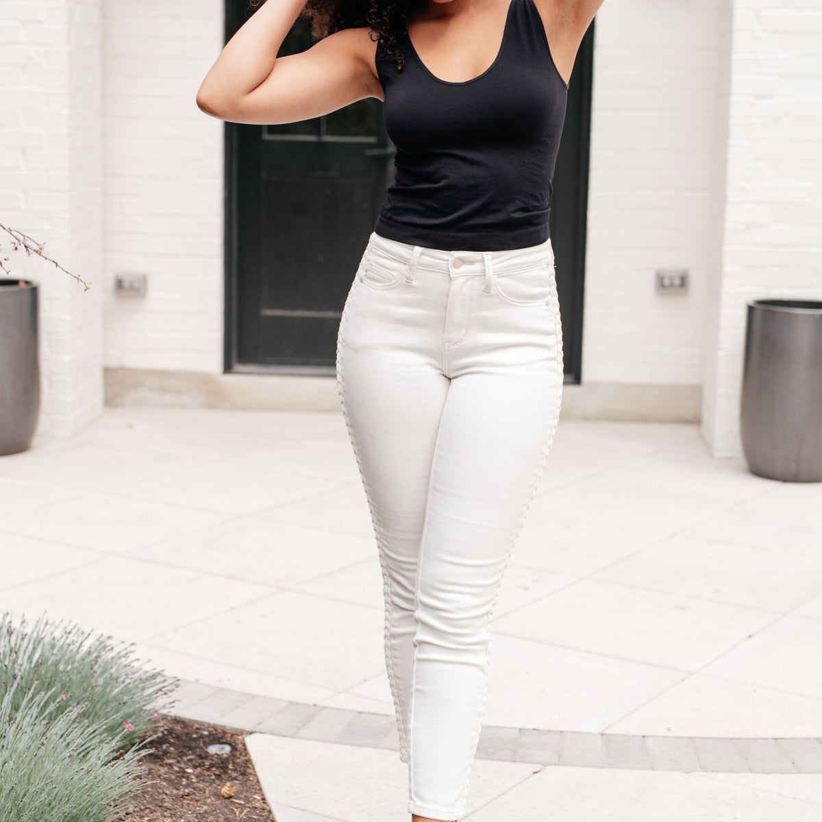 The Maddie High Rise Straight Jeans