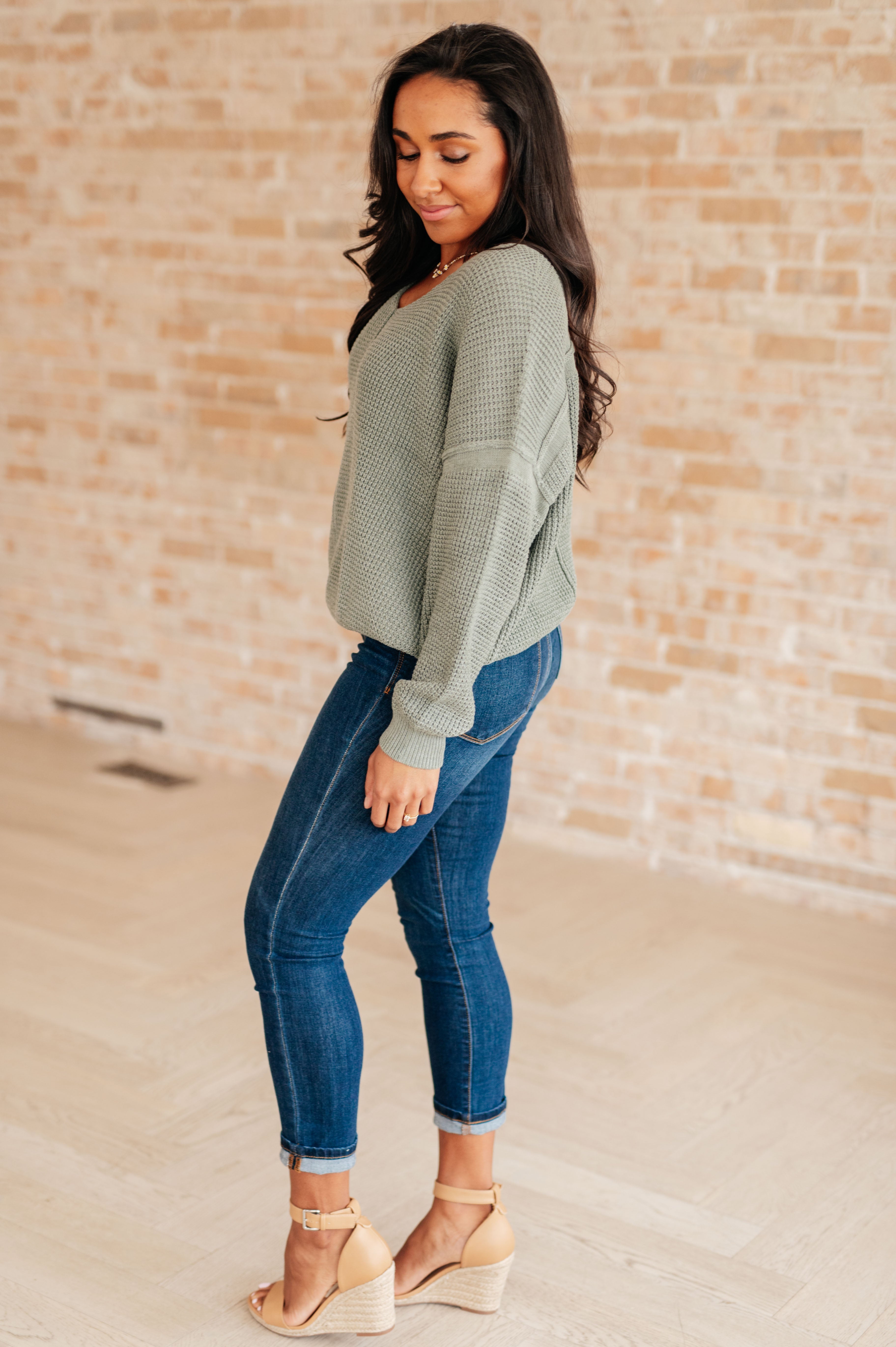 Magi Lune V-Neck Sweater - Charming Charlie