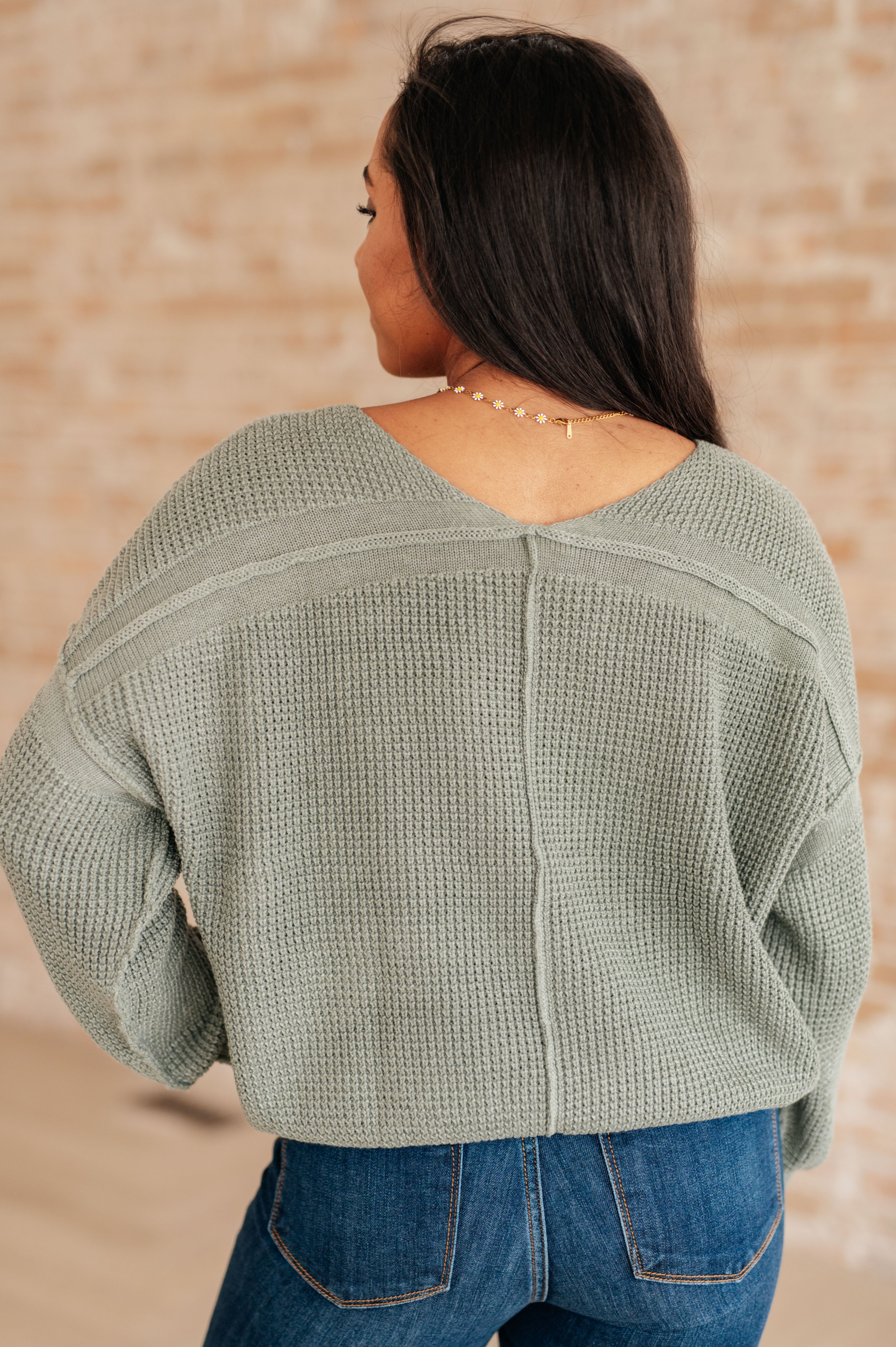 Magi Lune V-Neck Sweater - Charming Charlie