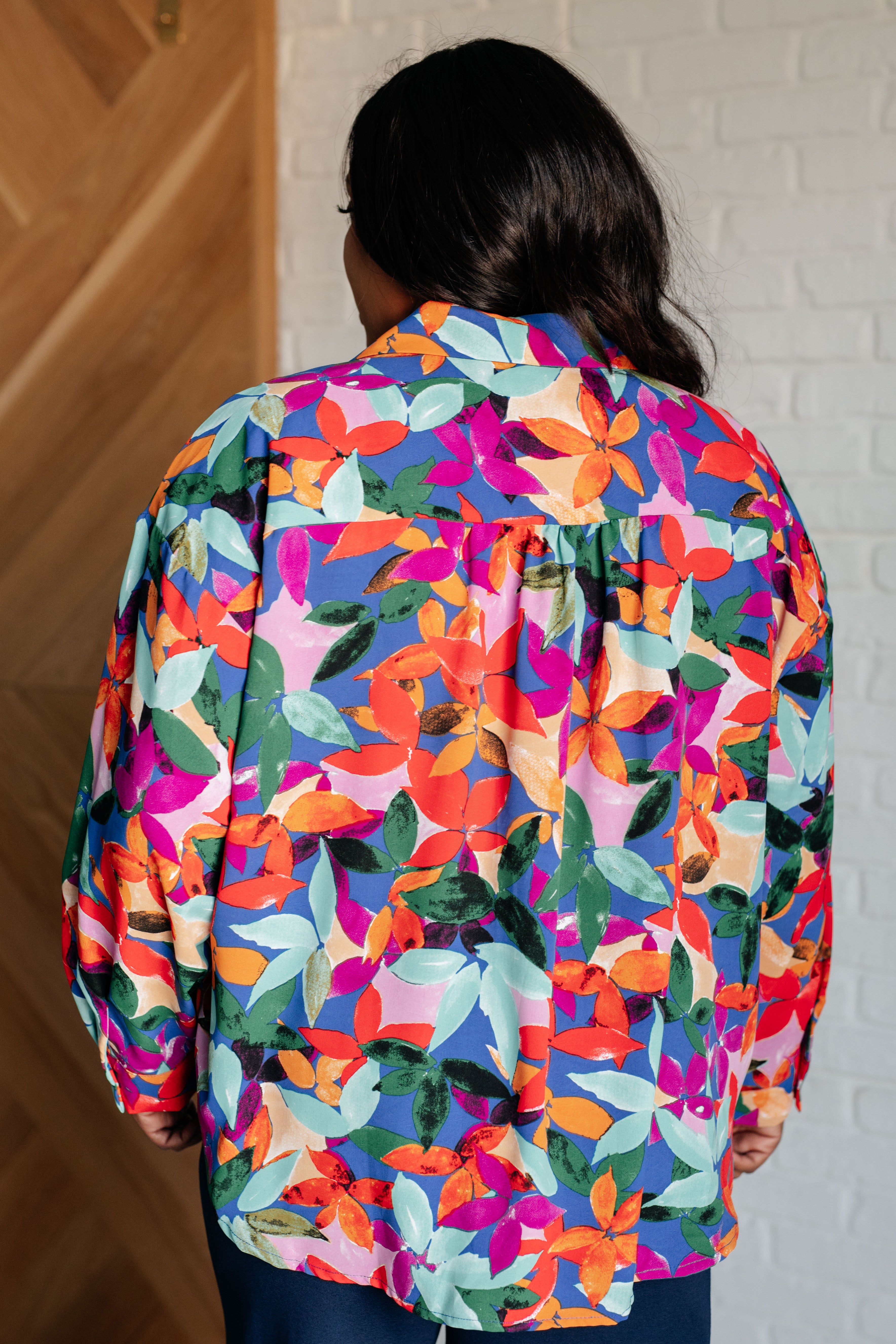 Make Like a Tree and Leaf Button Up Blouse - Charming Charlie