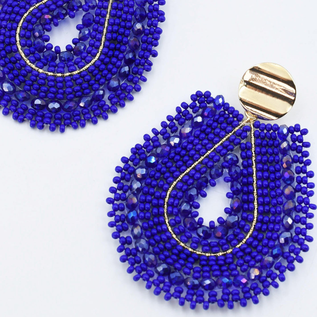 Colorful crystal statement hoop earrings with multicolor beads and sparkling stones, waterproof earrings, tarnish free jewelry, hypoallergenic earrings for sensitive skin, 24k gold dainty earrings, handcrafted gemstone earrings, gold hoop earrings, boutique wholesale earrings, trendy gold jewelry, high quality jewelry gifts