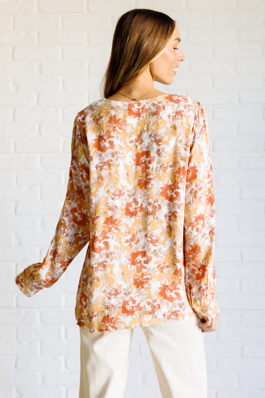 Marigold Dreams Floral Blouse - Charming Charlie