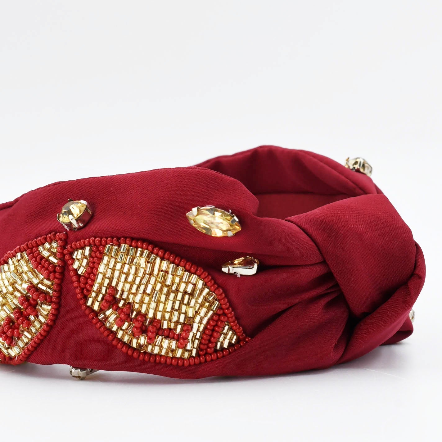 Maroon/Gold Football Headband - Charming Charlie