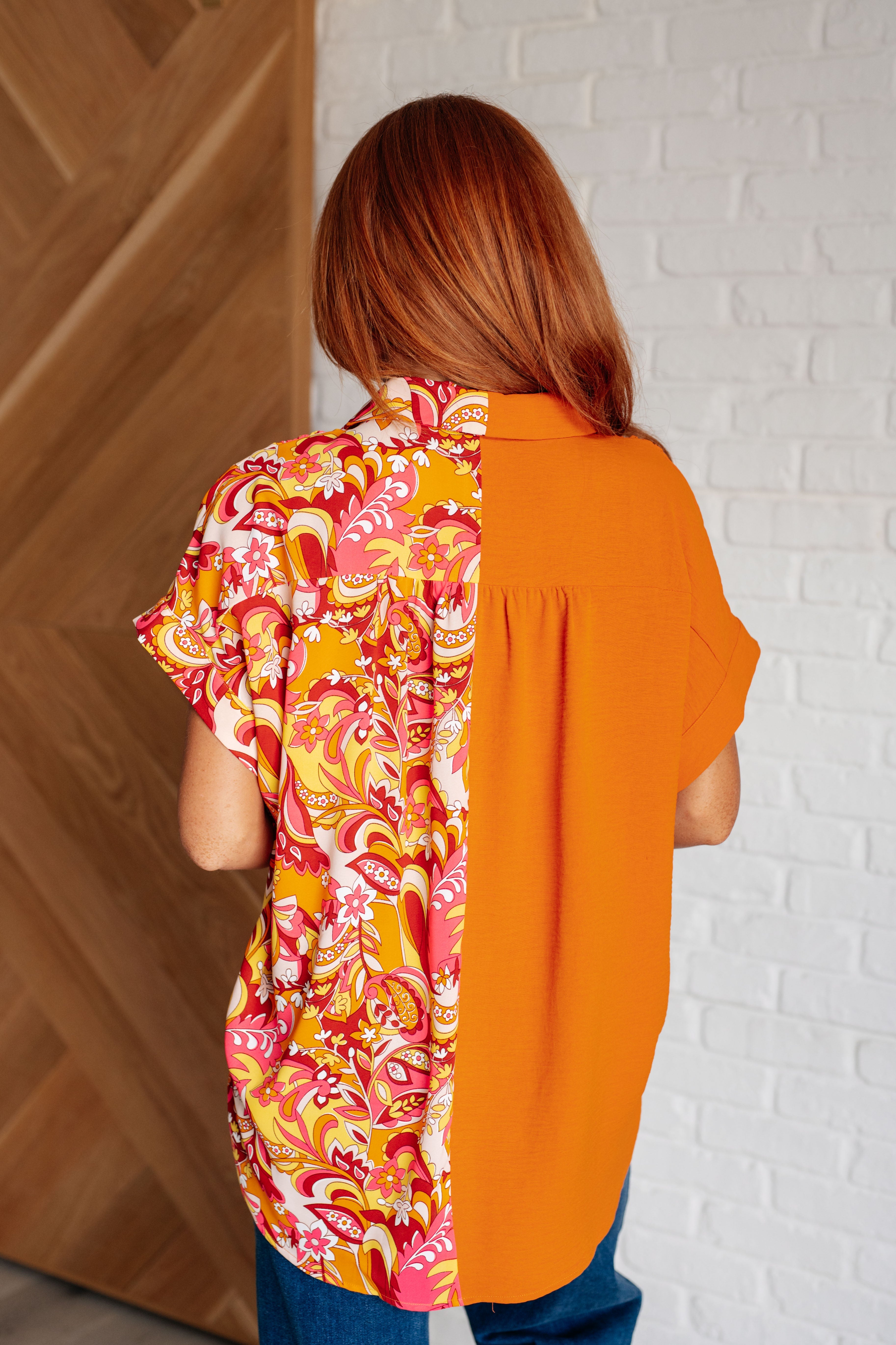 Two Sides To The Story Blouse - Charming Charlie