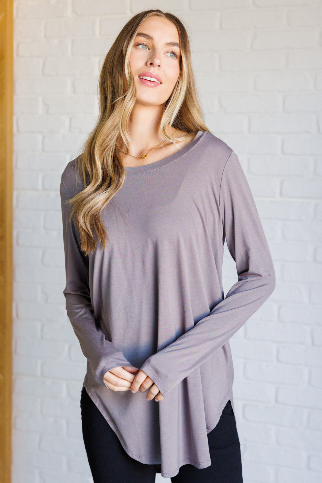 Me Time Long Sleeve Top - Charming Charlie