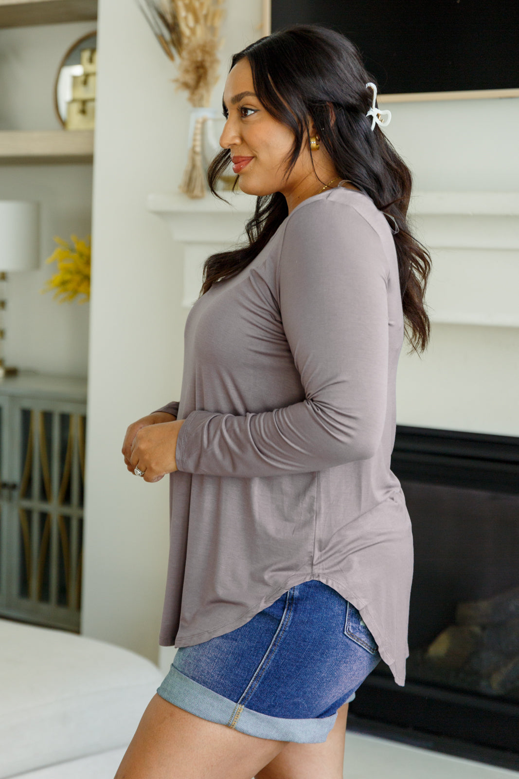 Me Time Long Sleeve Top - Charming Charlie