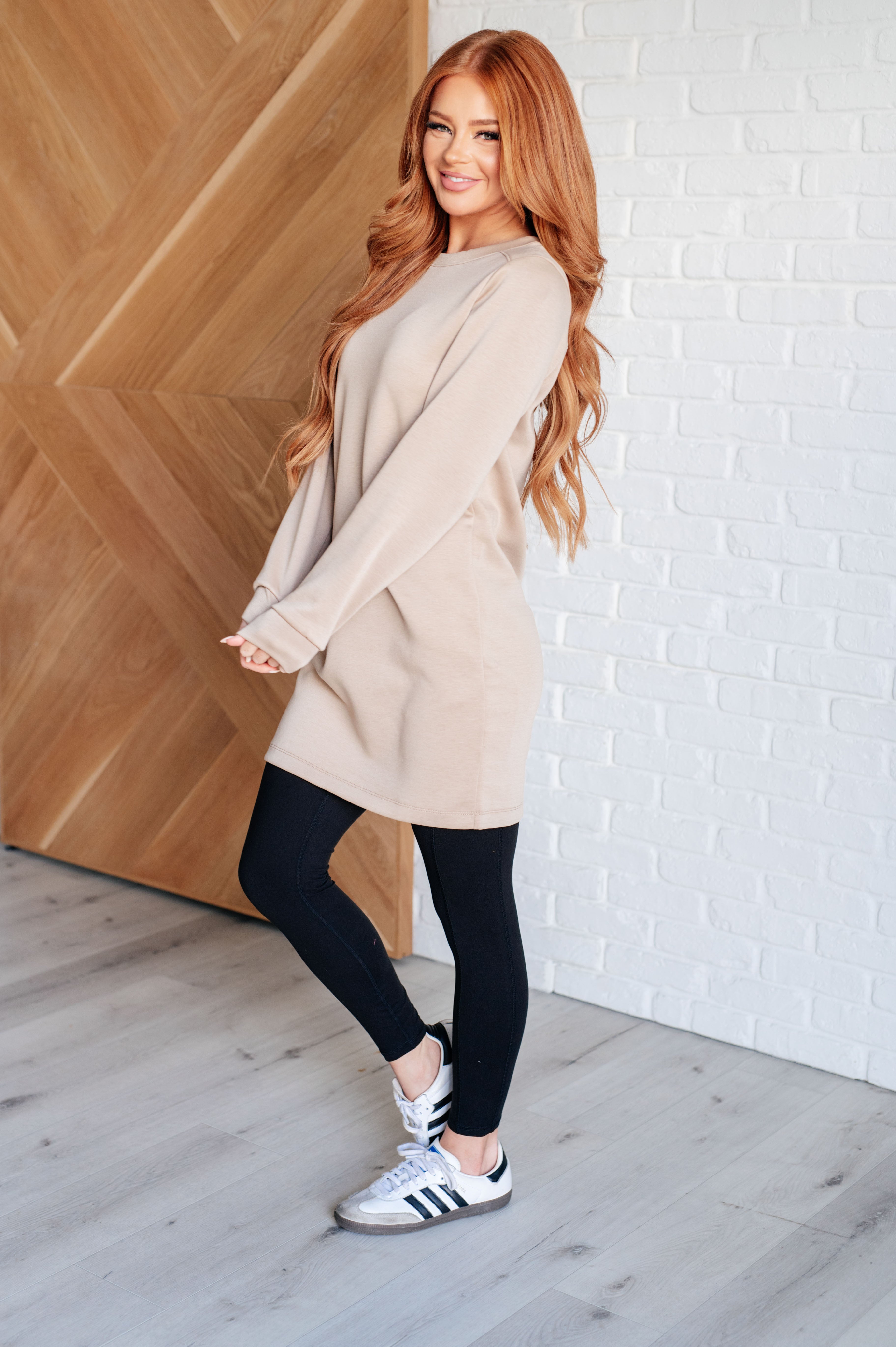 Milan Travel Shift Dress in Khaki - Charming Charlie