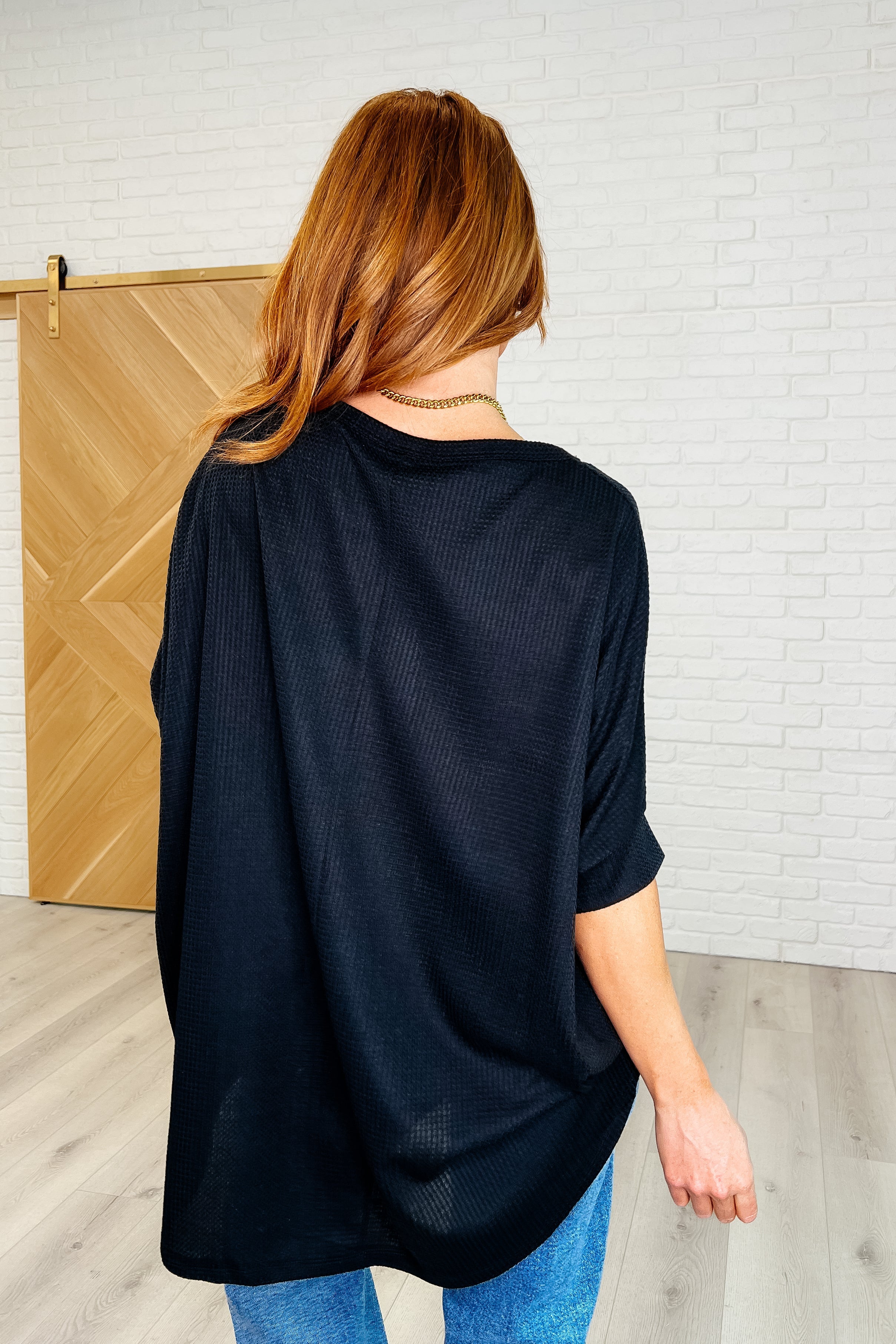 Minimal Muse Batwing Tee in Black - Charming Charlie
