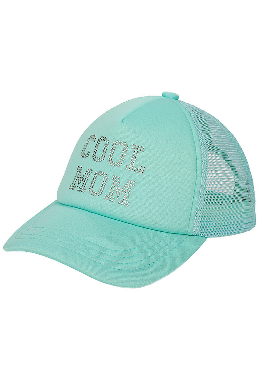 Mint C.C Cool Mom Rhinestones Trucker Cap is a fashionable and functional choice for any mom on the go. With its rhinestone embellishments and classic trucker design, this cap adds a touch of style to your outfit. The breathable mesh backing ensures comfort and ventilation. Perfect for running errands, outdoor activities, and everything in between.