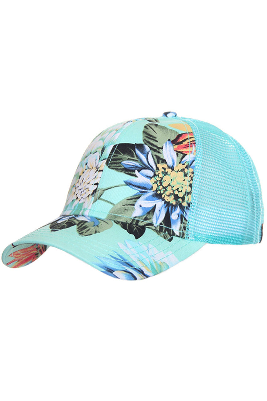 Mint C.C Floral Baseball Cap is a stylish and functional addition to any wardrobe. Made with high-quality materials, this cap offers both durability and comfort. The unique floral design adds a touch of femininity, making it a versatile accessory for any occasion. Stay protected from the sun while looking effortlessly chic with this must-have cap.