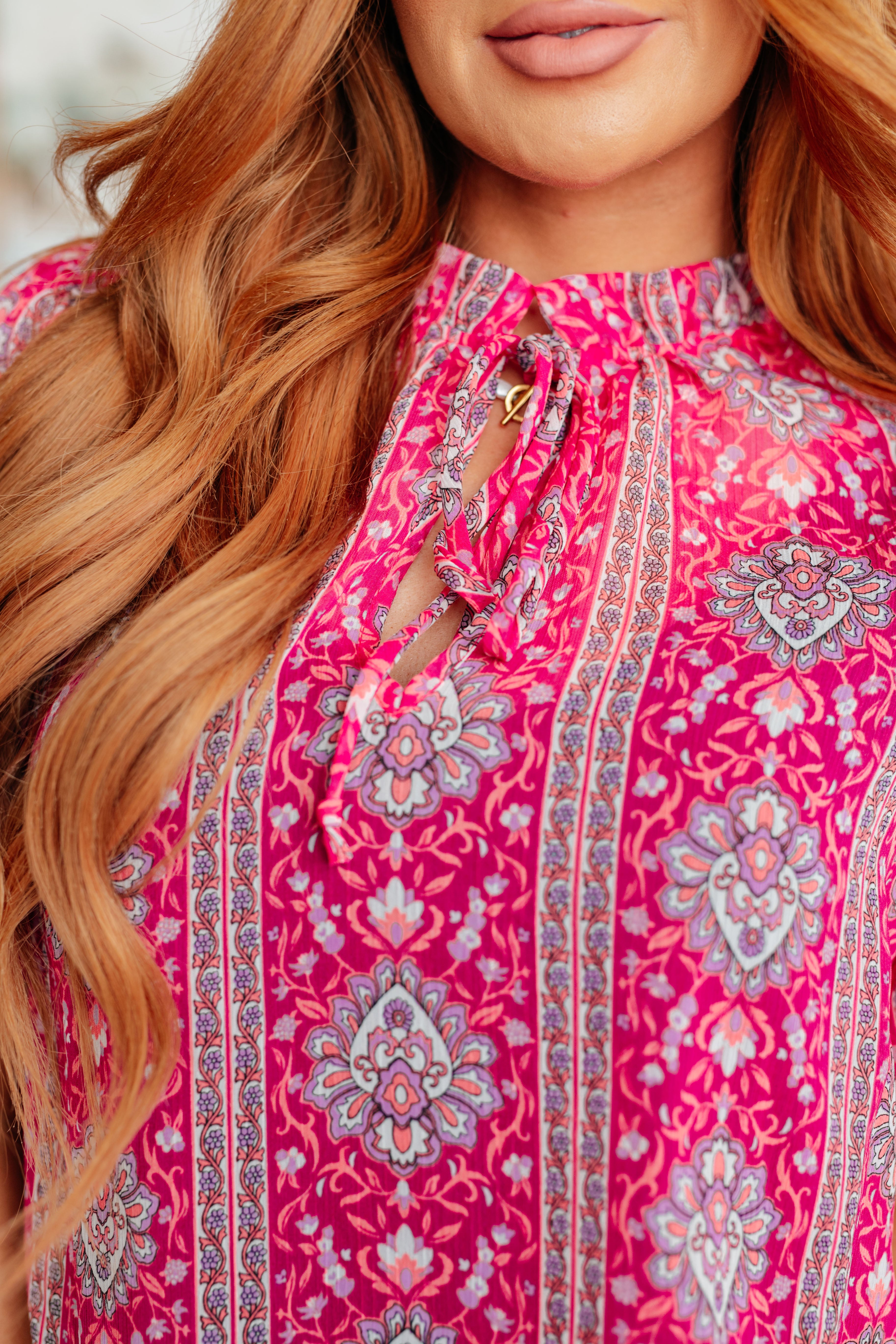 Moments Like This V-Neck Bell Sleeve Blouse - Charming Charlie