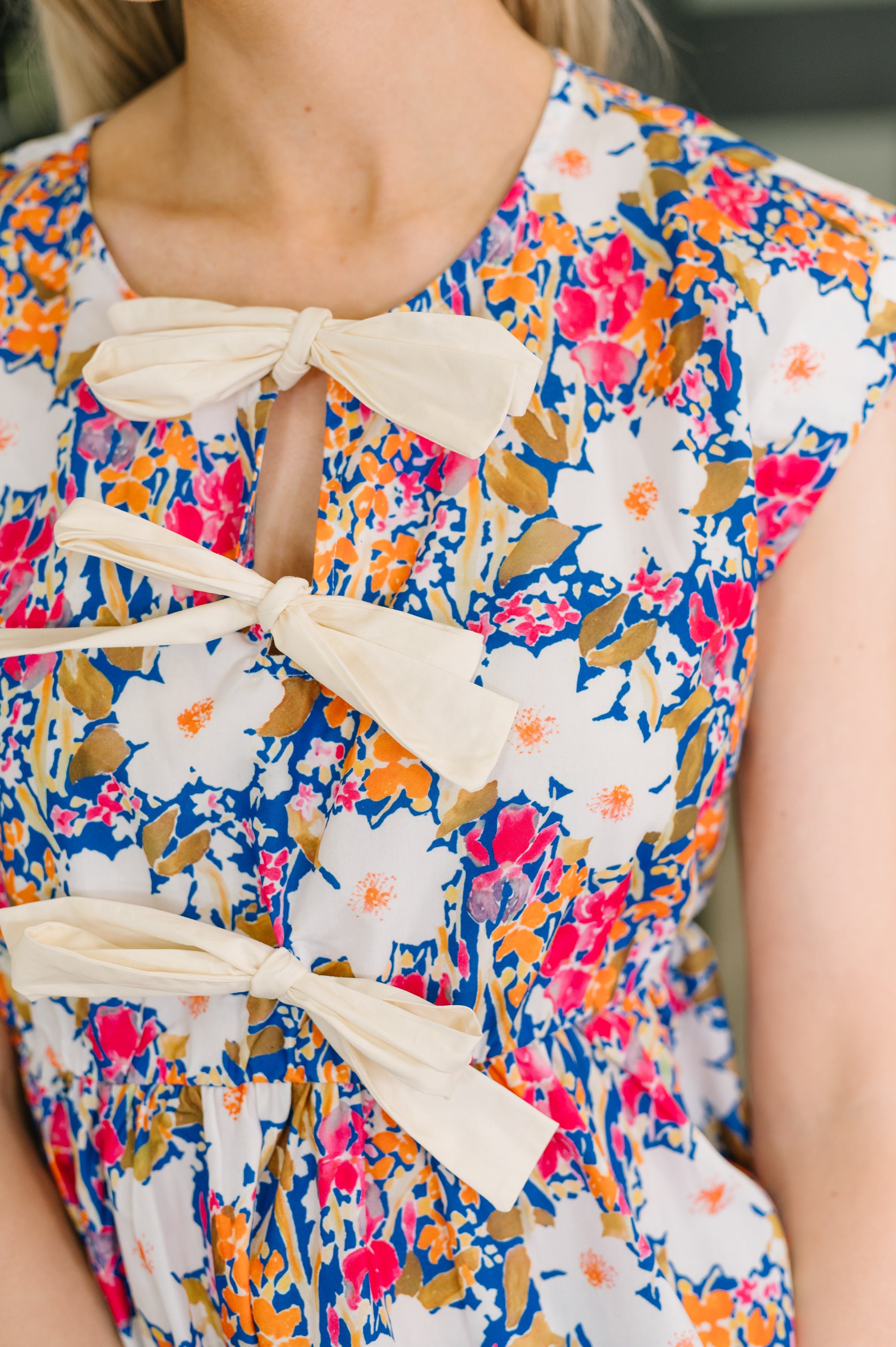 Mrs. Dependable Bow Detail Peplum Top - Charming Charlie