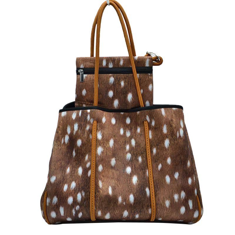 Multi Stylish Neoprene Tote Bag with Purse, Add something special to your outfit! It comes with a useful pouch that will help you to keep your daily handy items on the go. This fashionable bag will be your new favorite accessory. Ideal for parties, events, & holidays, pair these tote bags with any ensemble for a polished look. Versatile enough for carrying through the week. Ultra lightweight to carry around all day.