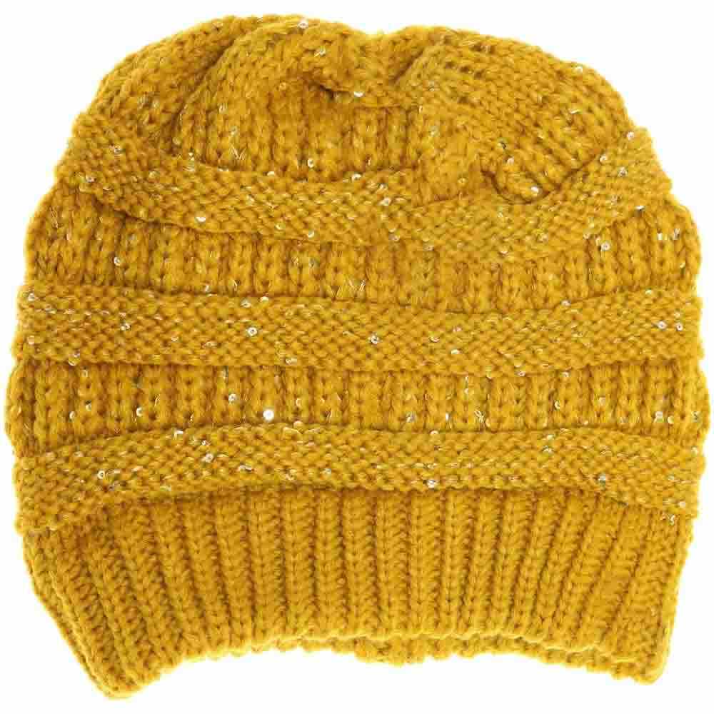 Mustard Sequin CC Beanies combine stylish sparkle with reliable warmth, making them perfect for chilly days. Crafted with soft, cozy materials, these beanies provide comfortable wear while the sequined exterior adds a touch of sophisticated shine. Ideal for those seeking both function and fashion, they effortlessly elevate any cold-weather outfit.