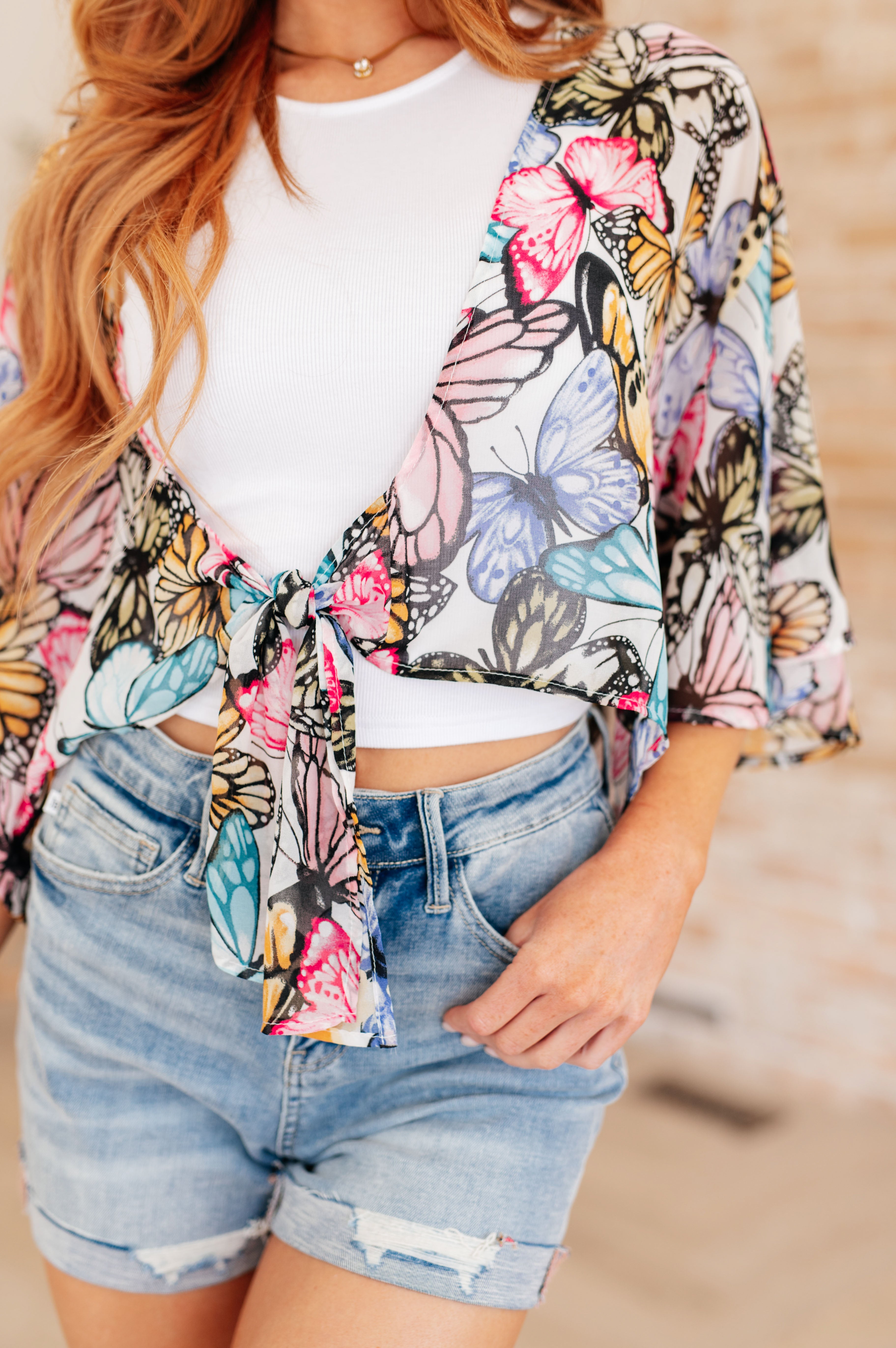 My Darling Valentina Front Tie Blouse - Charming Charlie
