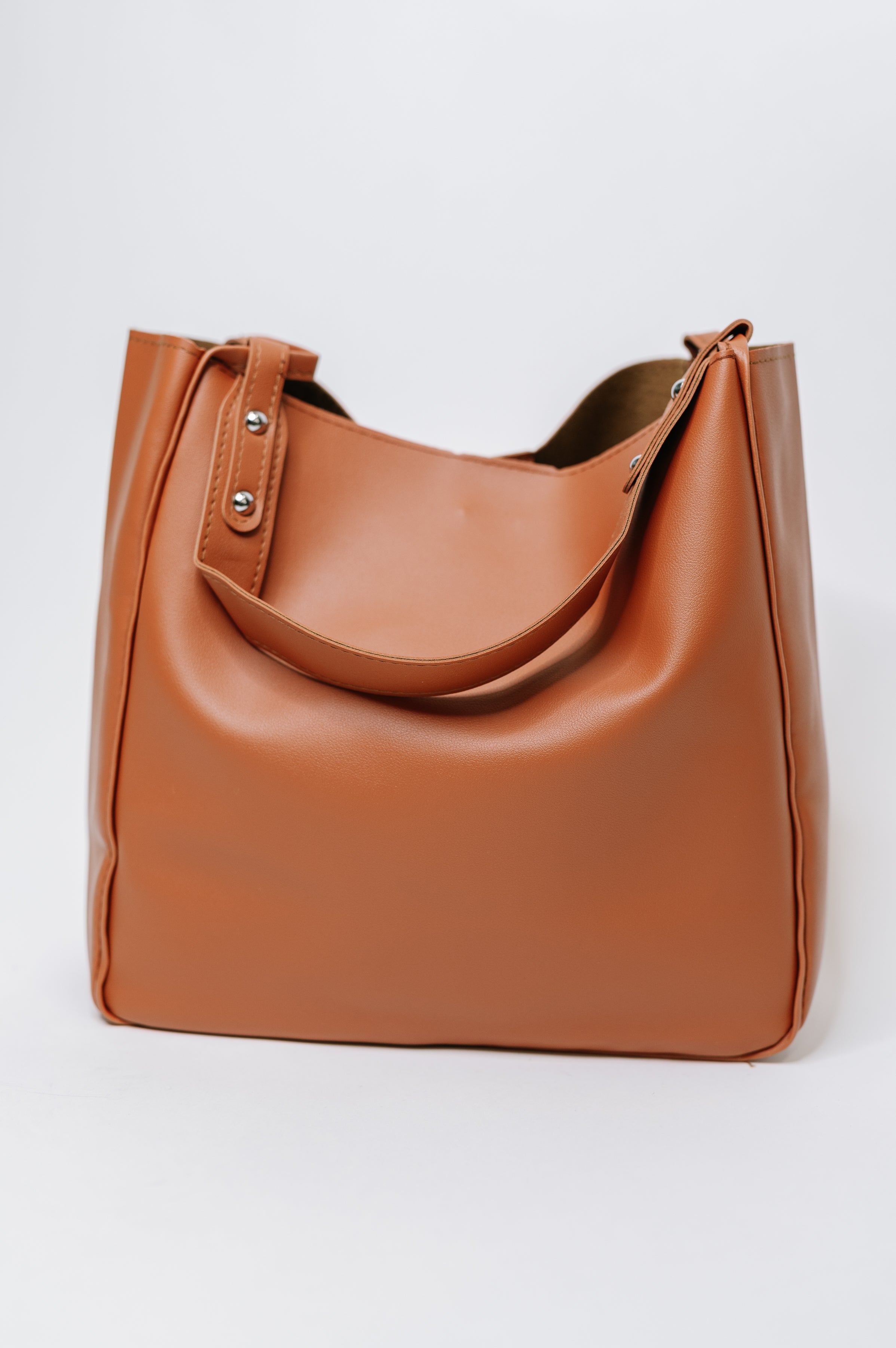 My Whole Life Shoulder Bag in Camel - Charming Charlie