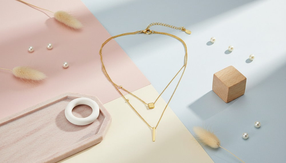 Gold Layered Necklace with Charms - Charming Charlie