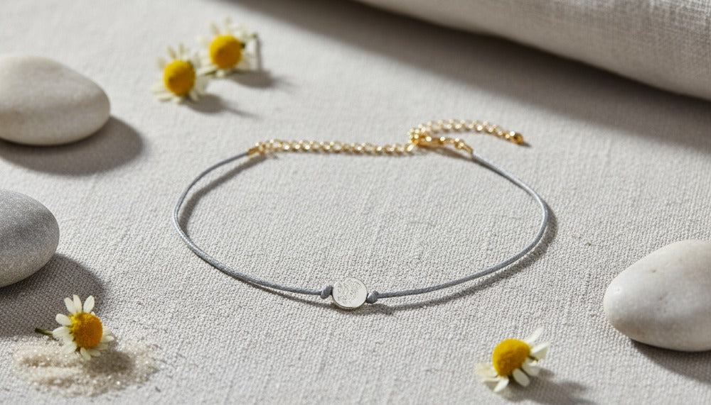 Minimalist Choker Necklace with Gold Accents - Charming Charlie