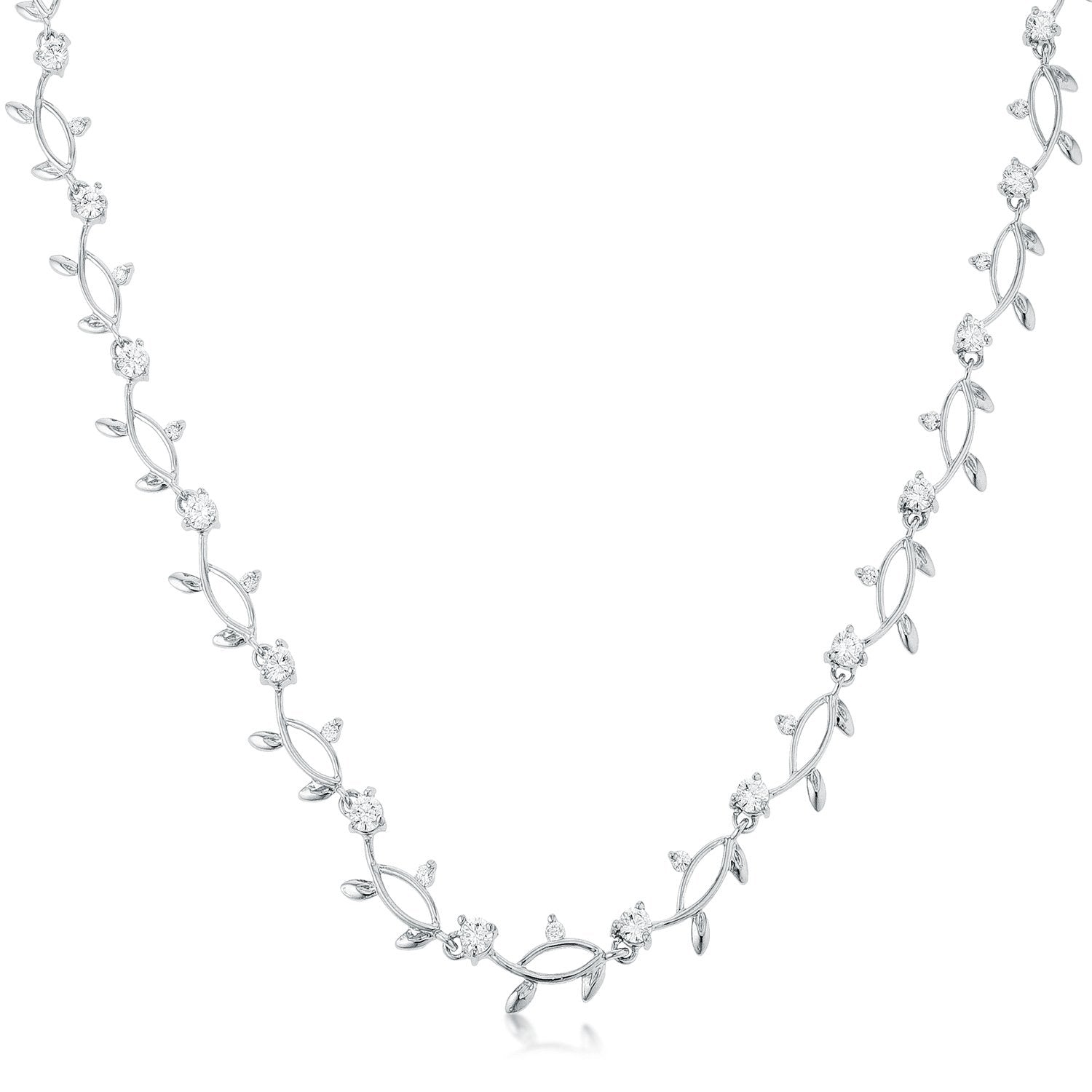 Rhodium Plated Vineyard Necklace - Charming Charlie