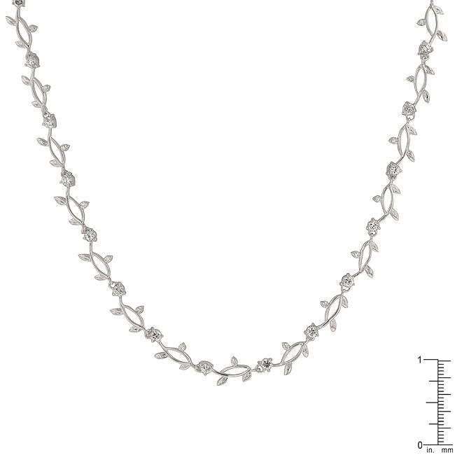 Rhodium Plated Vineyard Necklace - Charming Charlie