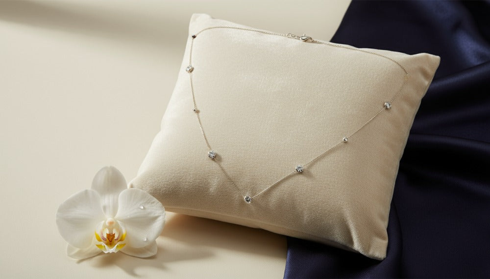 Dainty Diamond Droplet Necklace - Charming Charlie