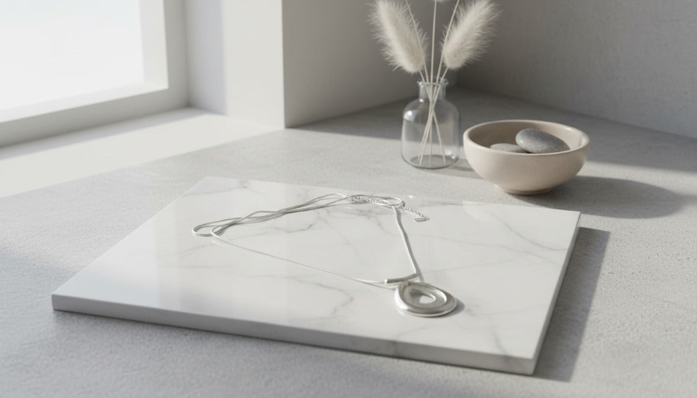 Silver Loop Serenity Necklace - Charming Charlie