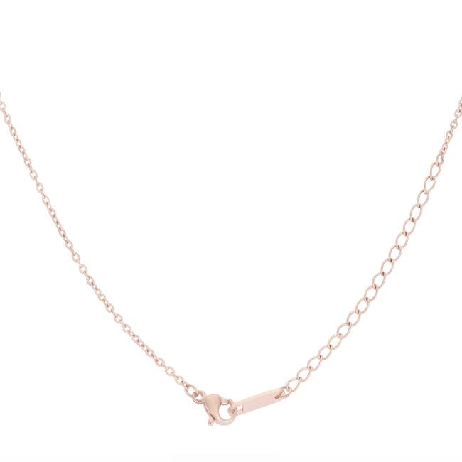 Arianna Rose Gold Stainless Steel Arrow Necklace - Charming Charlie