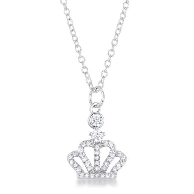 Tabitha 0.5 ct Crown Pendant - Charming Charlie