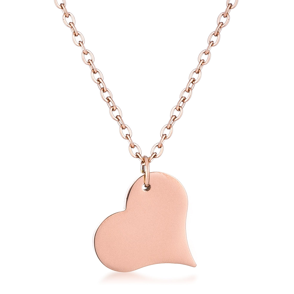 Rose Goldtone Heart Pendant - Charming Charlie