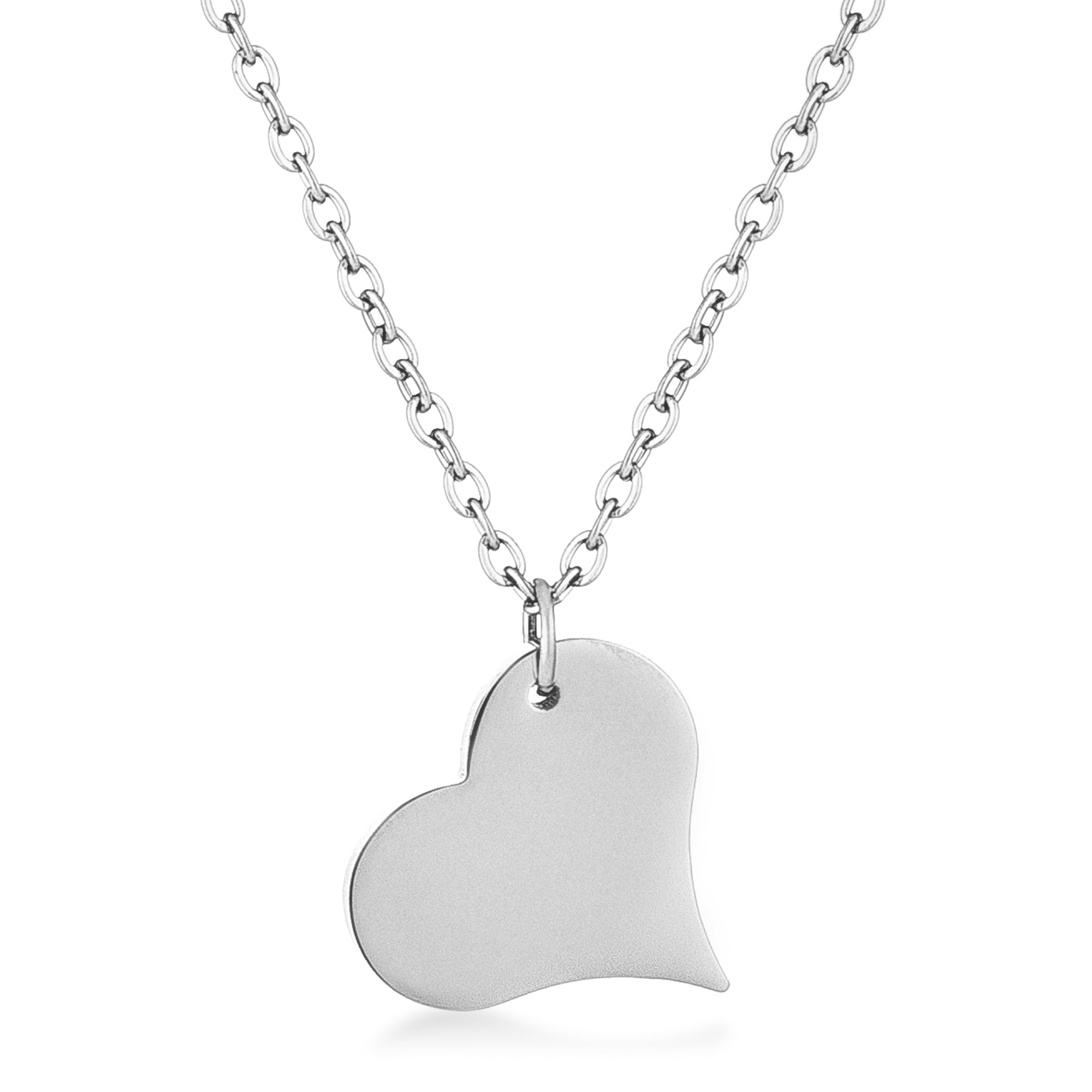 Silvertone Heart Pendant - Charming Charlie