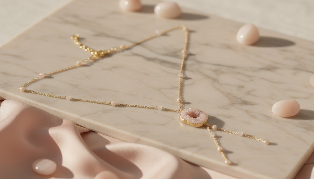 Rose Quartz Dream Necklace - Charming Charlie