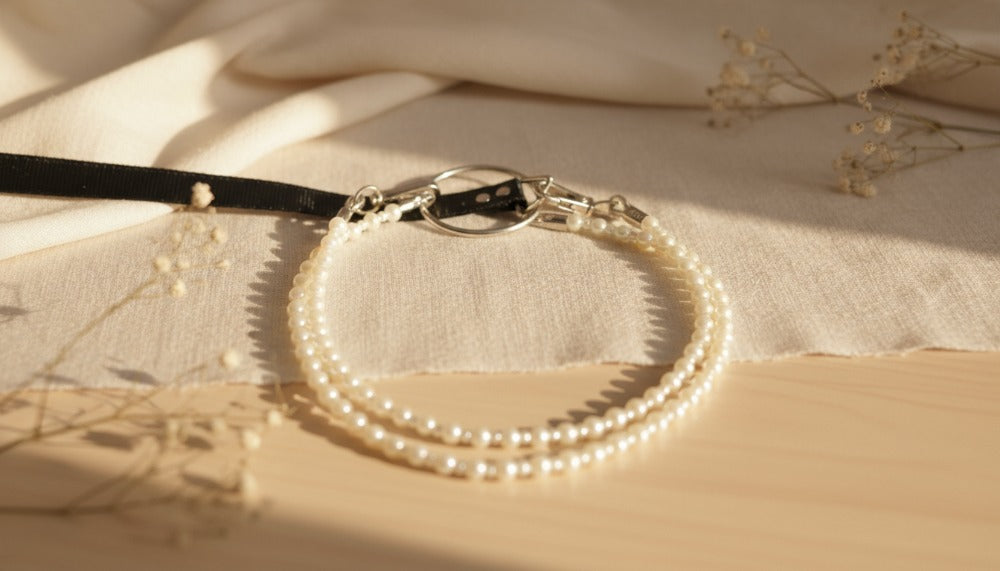 Double Pearl Halo Necklace - Charming Charlie