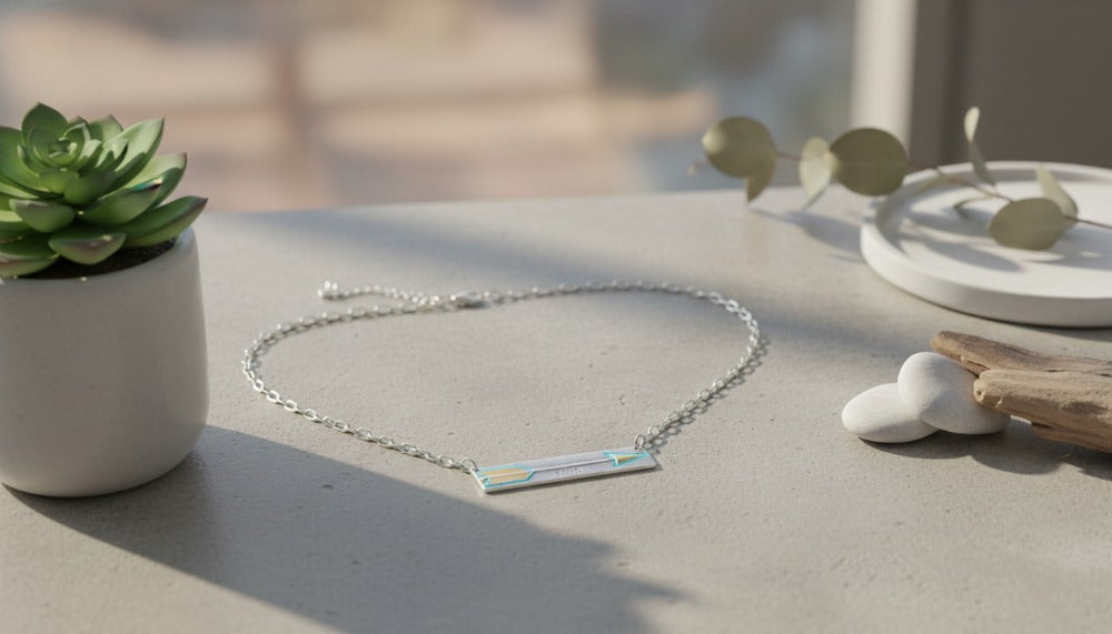 Silver Arrow Path Necklace - Charming Charlie