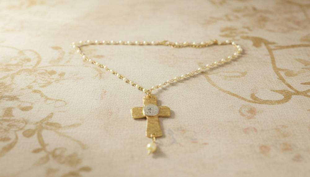 Cross Of Serenity Pearl Necklace - Charming Charlie