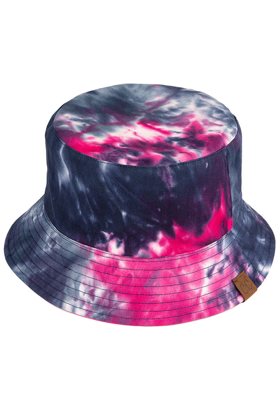 C.C Bucket Hat - Navy-Hot Pink - Bucket Hat