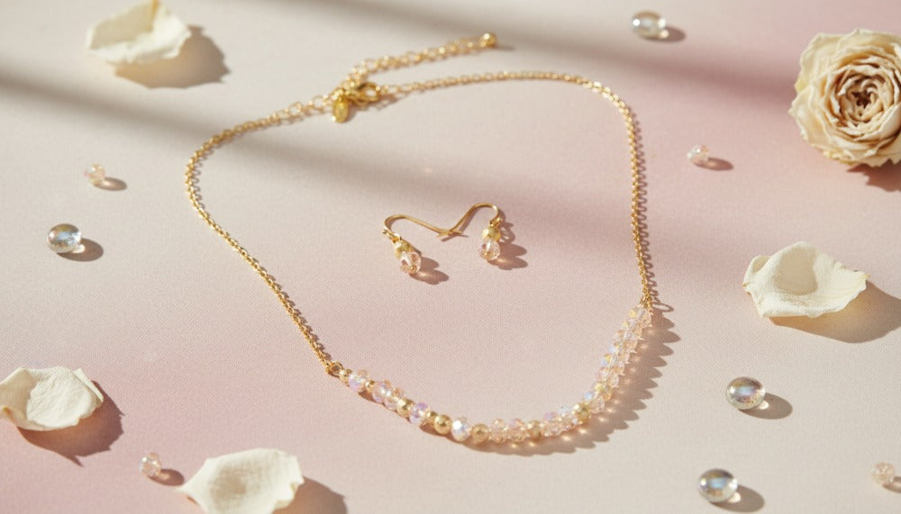 Beaded Crystal Chain Set Necklace - Charming Charlie