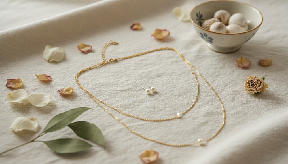 Double Layered Pearl Set Necklace - Charming Charlie