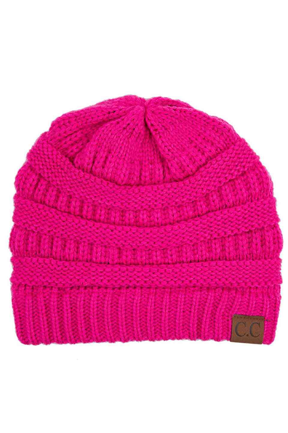 NeonPink C.C Ribbed Knit Solid Color Beanie offers a timeless design with durable ribbed knitting, ensuring a snug and comfortable fit. Crafted for warmth and versatility, this beanie is perfect for everyday wear, providing reliable protection against cold weather while maintaining a sleek, minimalist style that complements any outfit. Its solid color adds understated appeal, making it an essential accessory for both casual and outdoor use.